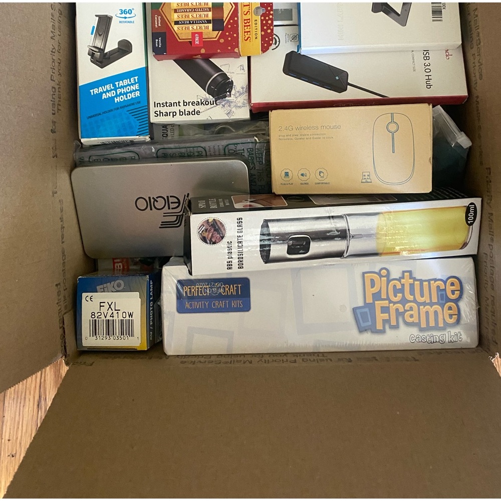 Small box Mystery Box OverStock Shelf Pull amazon TJ max Walmart gen merchandise